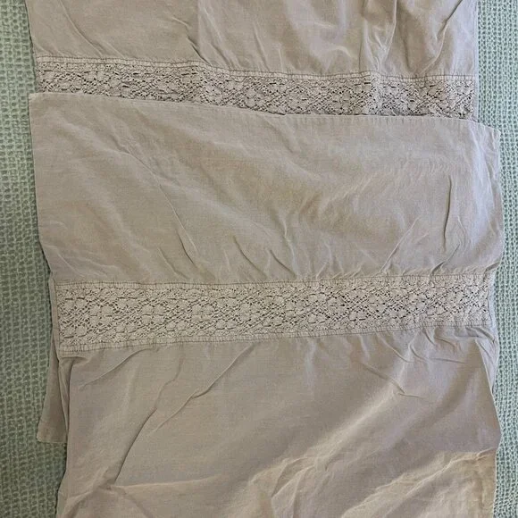 Pottery Barn Washed Cotton Full/Queen Duvet Set in Lavender - Picture 4 of 11